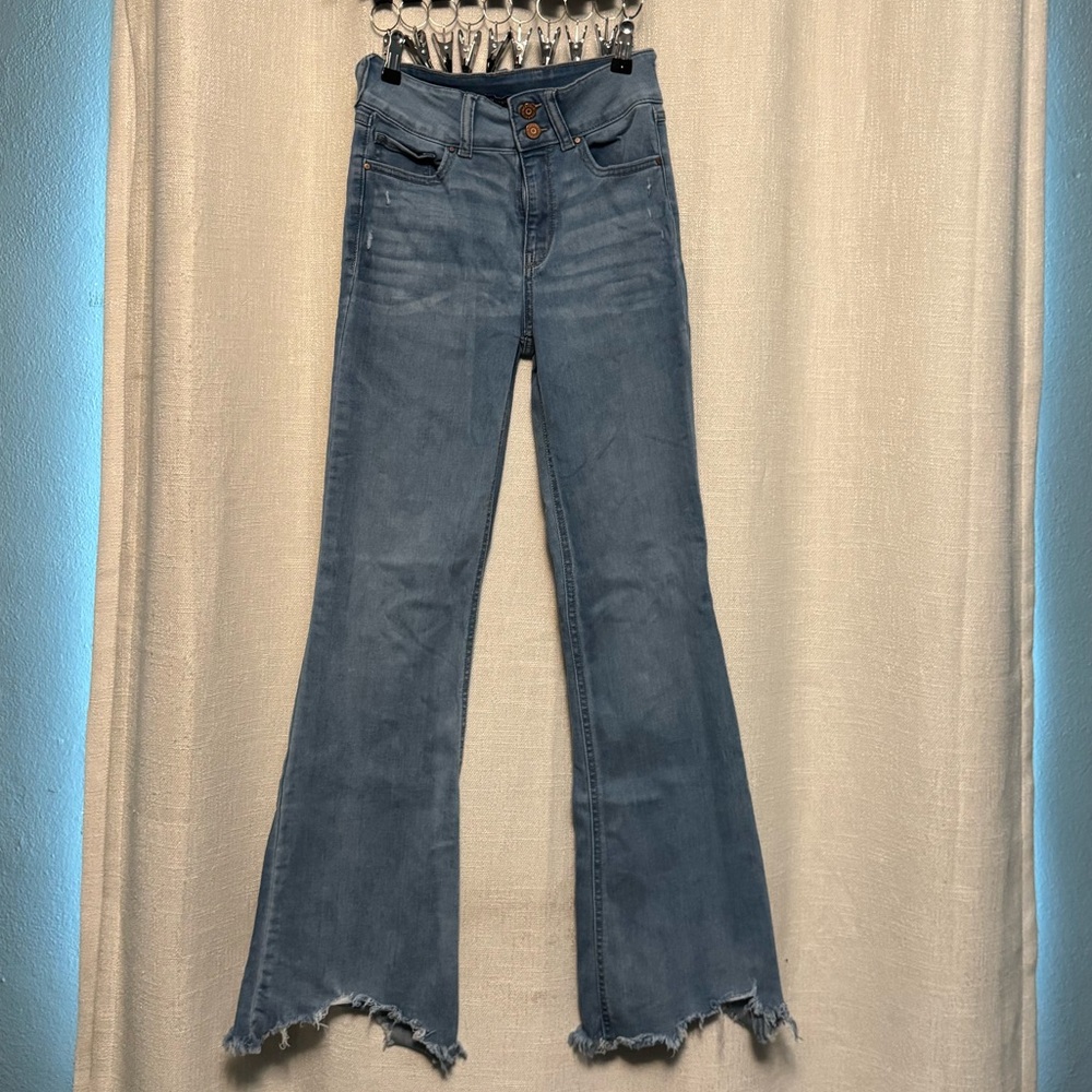 Sincerely Jules Light Blue Flare Jeans